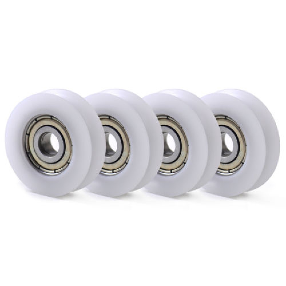 2x 8*30*10mm U Groove Nylon Flexible Ball Bearing Wheel Roller for Furniture 2x 8*30*10mm U Groove Nylon Flexible Ball Bearing Wheel Roller for Furniture