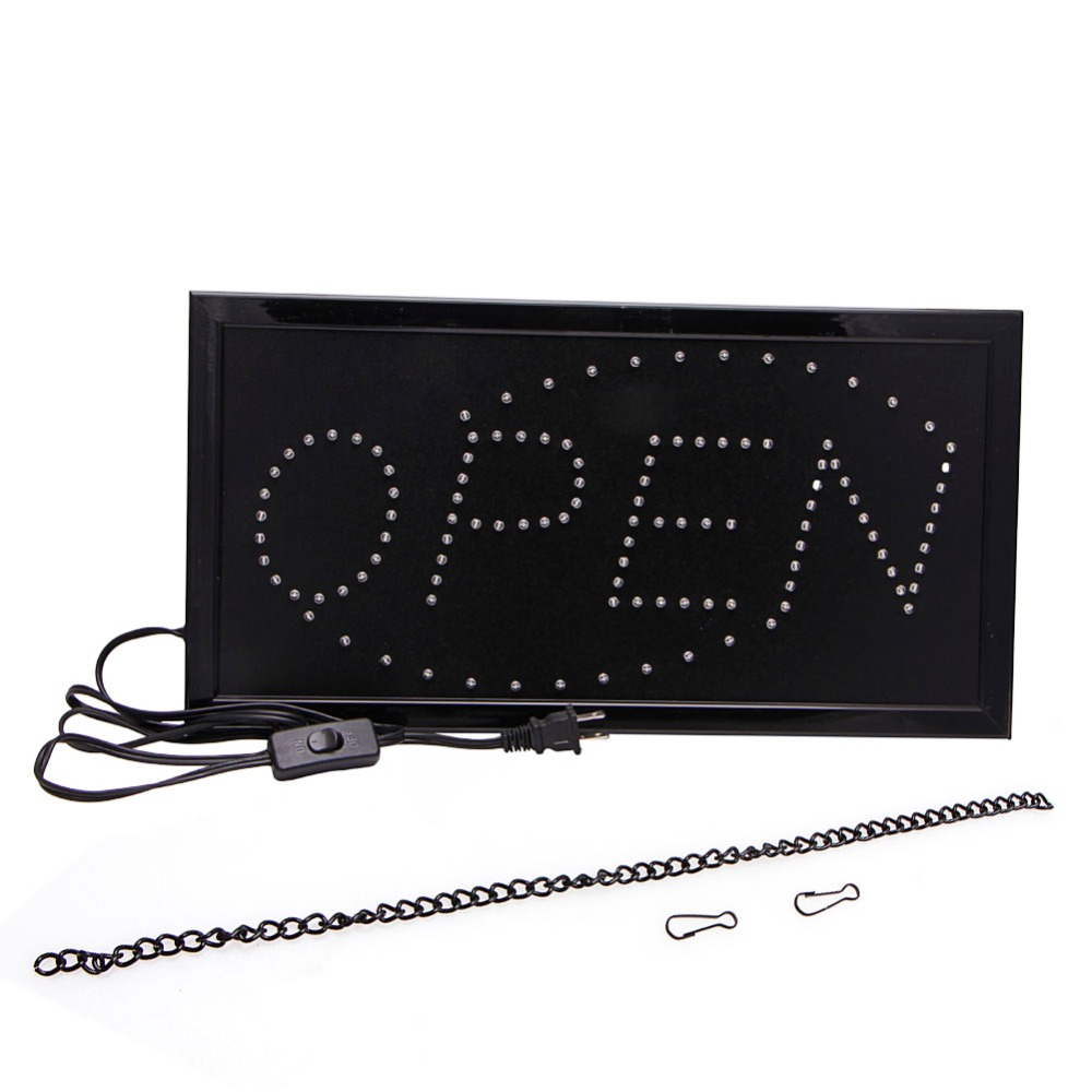 New Bright Animated Motion Running Neon LED Business Store Shop OPEN Sign with Switch US plug New Bright Animated Motion Running Neon LED Business Store Shop OPEN Sign with Switch US plug