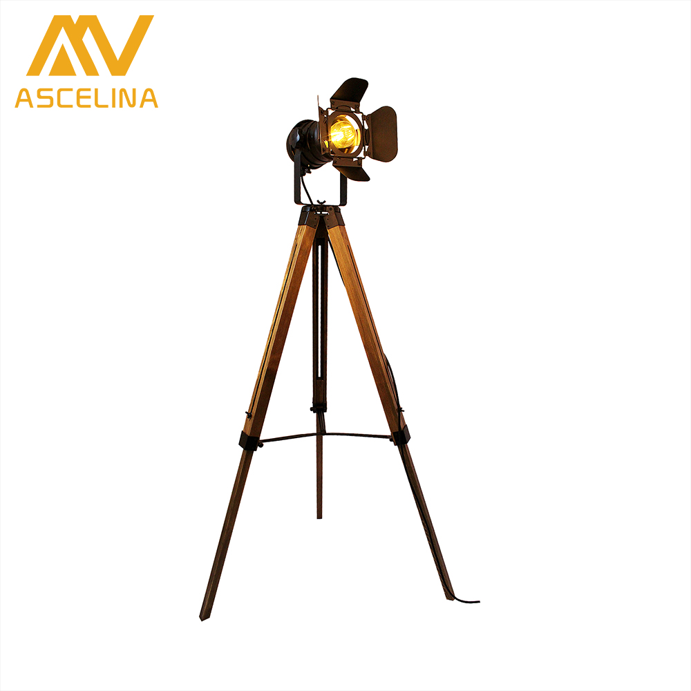 Led wood floor lamp Tripod American Loft Adjustable Bedside Floor lights stand lamp with lampshade home lighting for living room Led wood floor lamp Tripod American Loft Adjustable Bedside Floor lights stand lamp with lampshade home lighting for living room