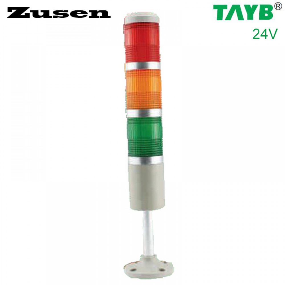 Zusen NEW 24v red yellow and green color led 50mm signal tower light with three layer Zusen NEW 24v red yellow and green color led 50mm signal tower light with three layer
