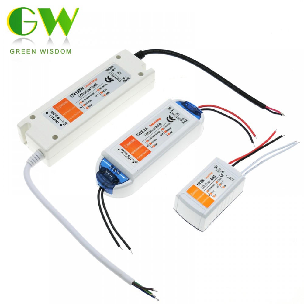 DC 12V 18W 72W 100W Lighting Transformers High Quality LED Driver for LED Strip Power Supply. DC 12V 18W 72W 100W Lighting Transformers High Quality LED Driver for LED Strip Power Supply.