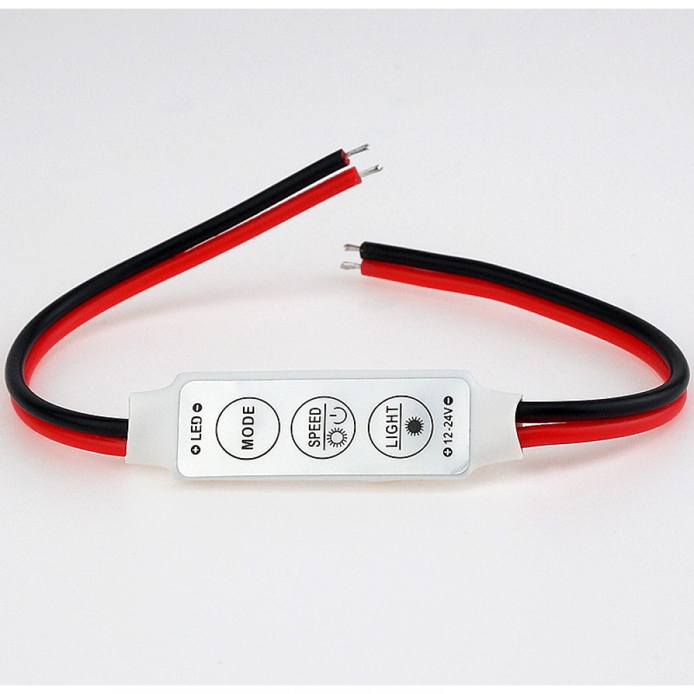 Dimmer LED Strip RGB Controller DC 12V 24V Mini Dimmer LED Single Color Controller for 5050 3528 5730 LED Strip Light Dimmer LED Strip RGB Controller DC 12V 24V Mini Dimmer LED Single Color Controller for 5050 3528 5730 LED Strip Light