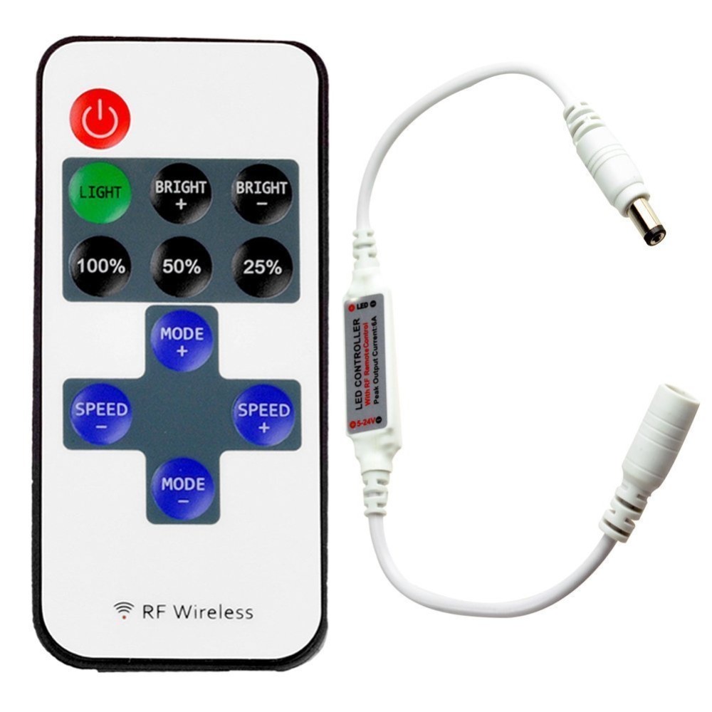 OSIDEN 1Pc Mini RF Wireless Led Remote Controller Led Dimmer Controller For Single Color Light Strip SMD5050/3528/5730/5630/3014 OSIDEN 1Pc Mini RF Wireless Led Remote Controller Led Dimmer Controller For Single Color Light Strip SMD5050/3528/5730/5630/3014