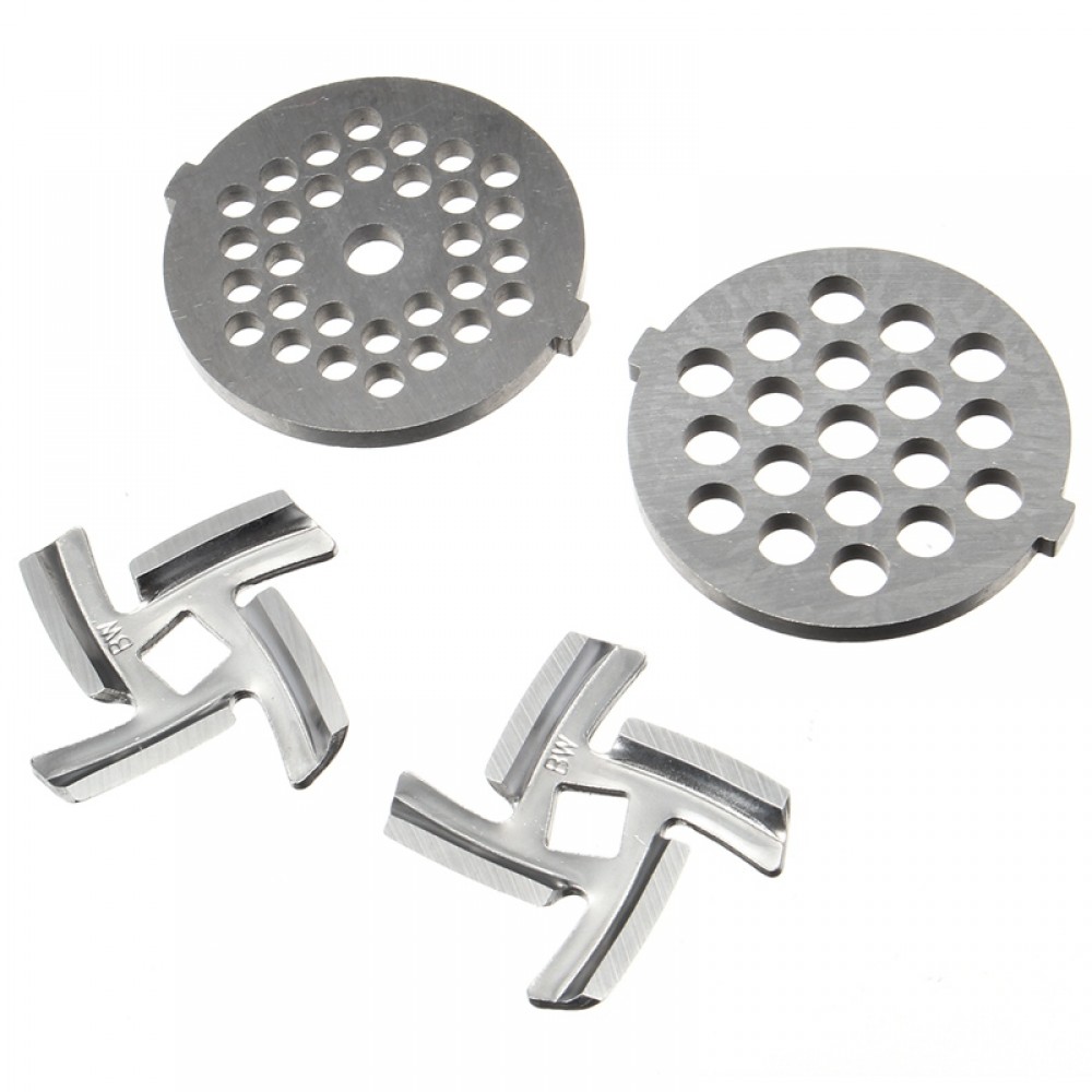 Household Stainless Steel Meat Grinder Blade Spare Part 2 Pcs Meat Chopper + 2 Pcs Cutter Blade For MG30/60 Kitchen Household Stainless Steel Meat Grinder Blade Spare Part 2 Pcs Meat Chopper + 2 Pcs Cutter Blade For MG30/60 Kitchen