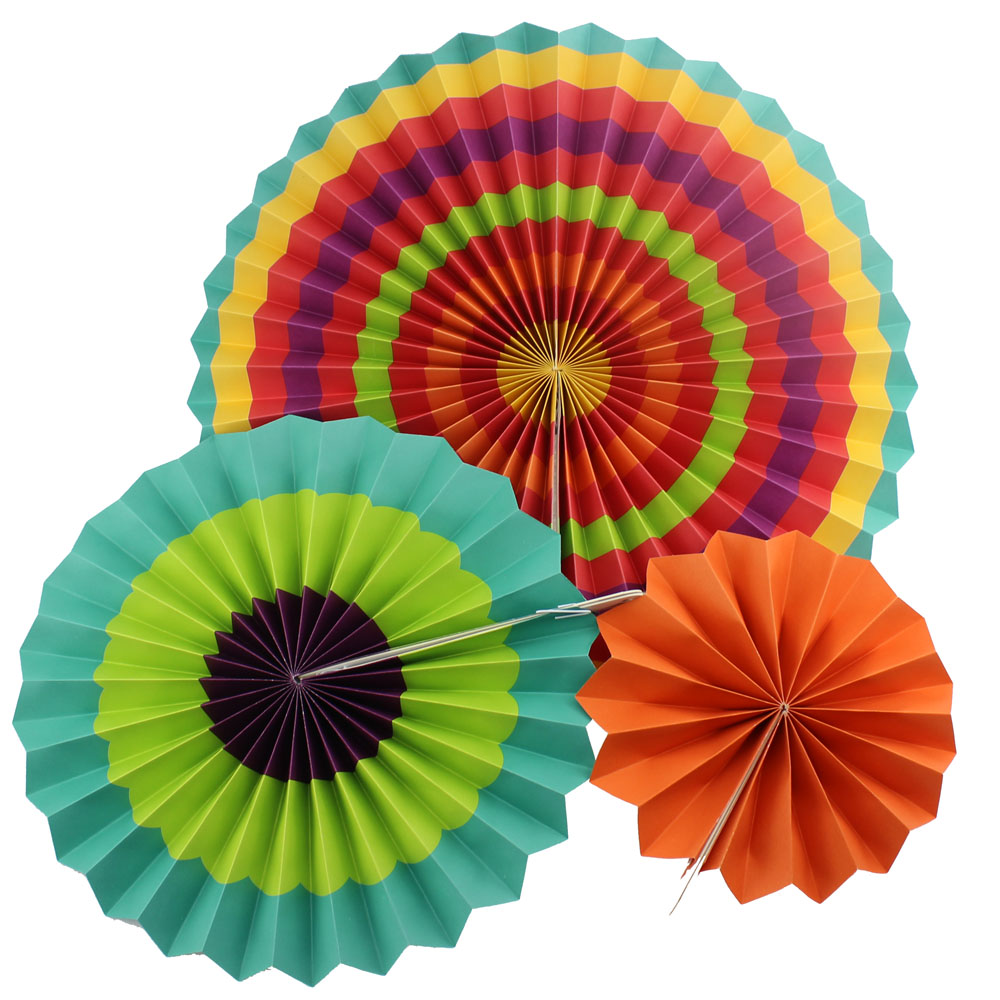6pcs/set 8" 12" 16" Fiesta Colorful Paper Fans Round Wheel Disc for Party Wedding Event Home Decoration 6pcs/set 8" 12" 16" Fiesta Colorful Paper Fans Round Wheel Disc for Party Wedding Event Home Decoration
