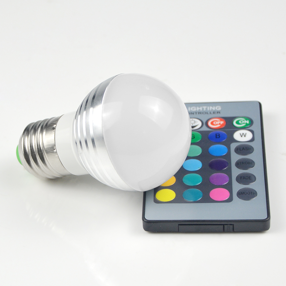 1Pcs Lovely 16 Colors RGB Christmas Decor Atmosphere LED Night light E27 5W 110V - 220V LED lamp Spotlight Bulb + IR Remote 1Pcs Lovely 16 Colors RGB Christmas Decor Atmosphere LED Night light E27 5W 110V - 220V LED lamp Spotlight Bulb + IR Remote