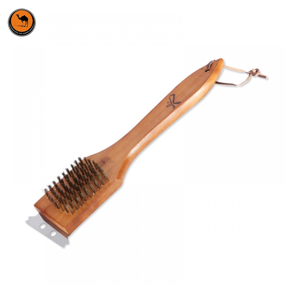 Convenient BBQ Tools 2 in 1 Wood & Copper Wire Grilled Cleaning Brush Barbecue Accessories Portable Outdoor Gadget Convenient BBQ Tools 2 in 1 Wood & Copper Wire Grilled Cleaning Brush Barbecue Accessories Portable Outdoor Gadget