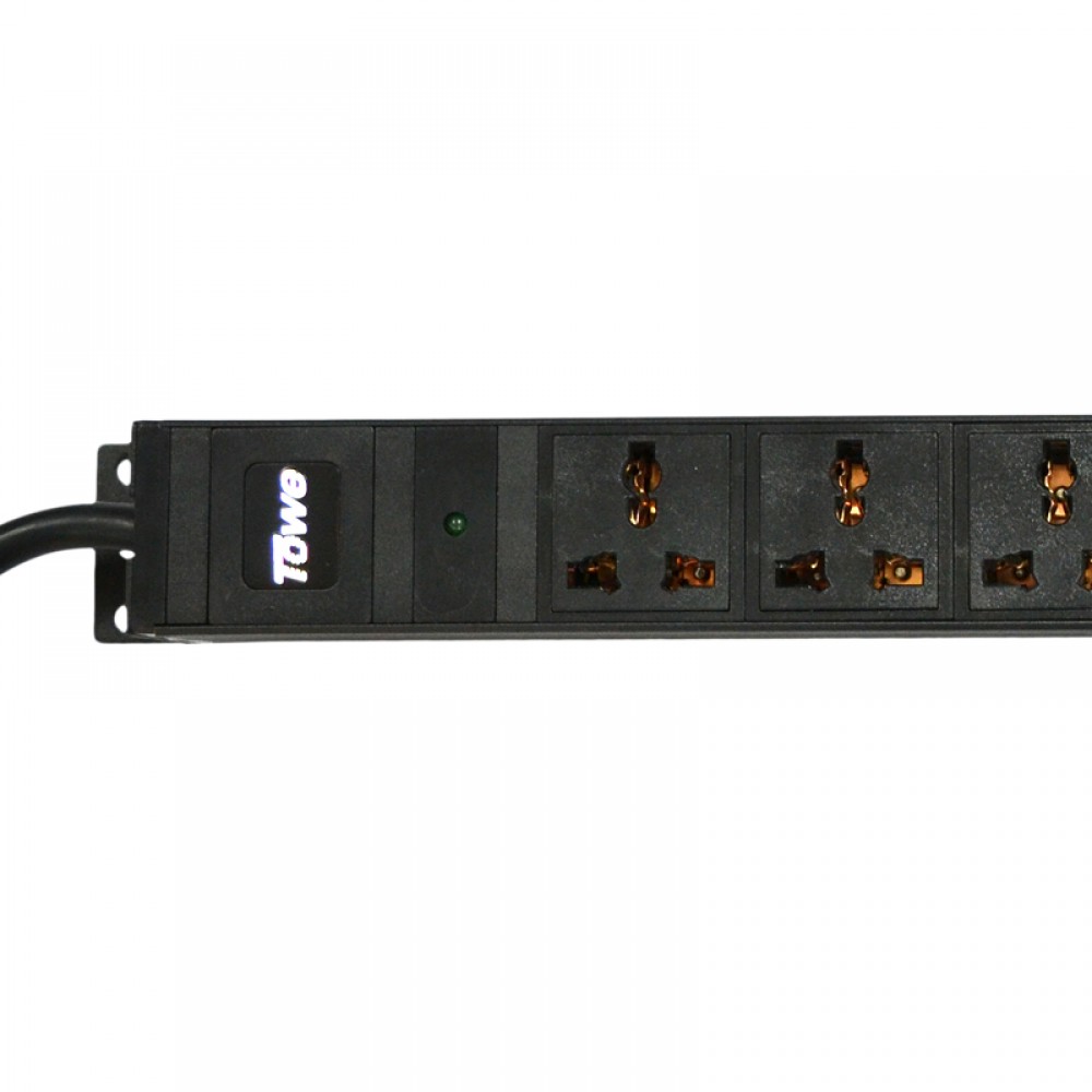 TOWE EN16/W1201 16A 12 WAYS universal GB2099.3 PDUs 19" Cabinet socket Horizontal/Vertical installation Power distribution Units TOWE EN16/W1201 16A 12 WAYS universal GB2099.3 PDUs 19" Cabinet socket Horizontal/Vertical installation Power distribution Units