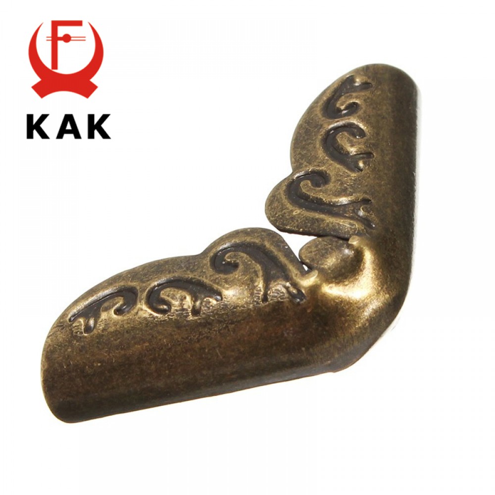 KAK 100pcs 15x15x3mm Antique Brass Metal Book Scrapbooking Notebook Album Menus Folders Decorative Corner Protectors Bronze Tone KAK 100pcs 15x15x3mm Antique Brass Metal Book Scrapbooking Notebook Album Menus Folders Decorative Corner Protectors Bronze Tone
