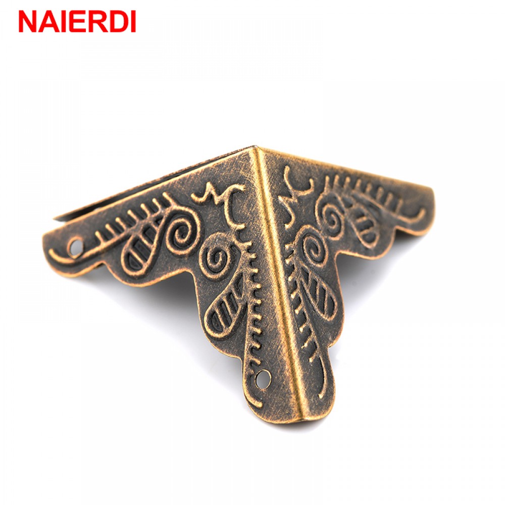 30PCS NAIERDI 3.6x2.4cm Luggage Case Box Corners Brackets Decorative Corner For Furniture Decorative Triangle Rattan Carved 30PCS NAIERDI 3.6x2.4cm Luggage Case Box Corners Brackets Decorative Corner For Furniture Decorative Triangle Rattan Carved