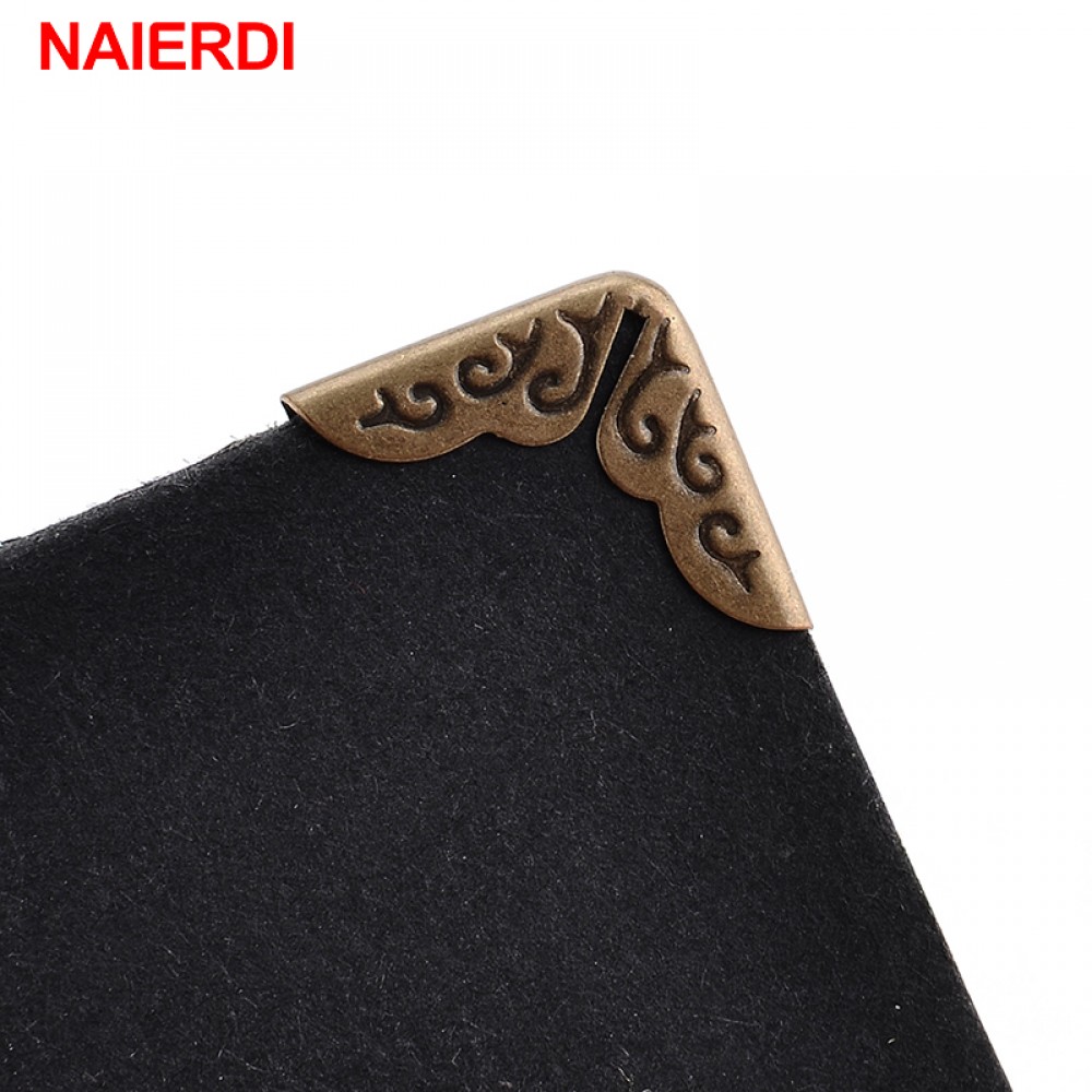 NAIERDI 24pcs 15x15x3mm Antique Brass Metal Book Scrapbooking Notebook Albums Menus Folders Corner Protectors Bronze Tone NAIERDI 24pcs 15x15x3mm Antique Brass Metal Book Scrapbooking Notebook Albums Menus Folders Corner Protectors Bronze Tone