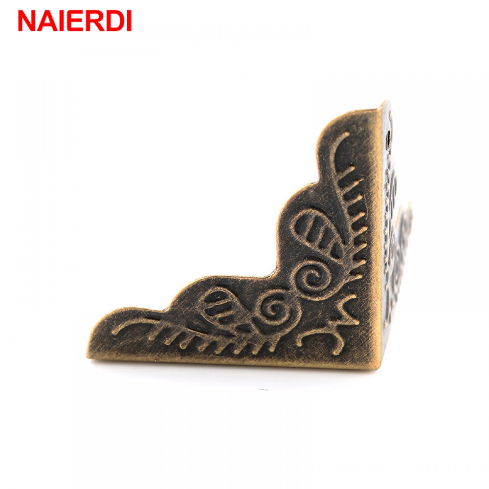 10PCS NAIERDI 3.6x2.4cm Luggage Case Box Corners Brackets Decorative Corner For Furniture Decorative Triangle Rattan Carved 10PCS NAIERDI 3.6x2.4cm Luggage Case Box Corners Brackets Decorative Corner For Furniture Decorative Triangle Rattan Carved