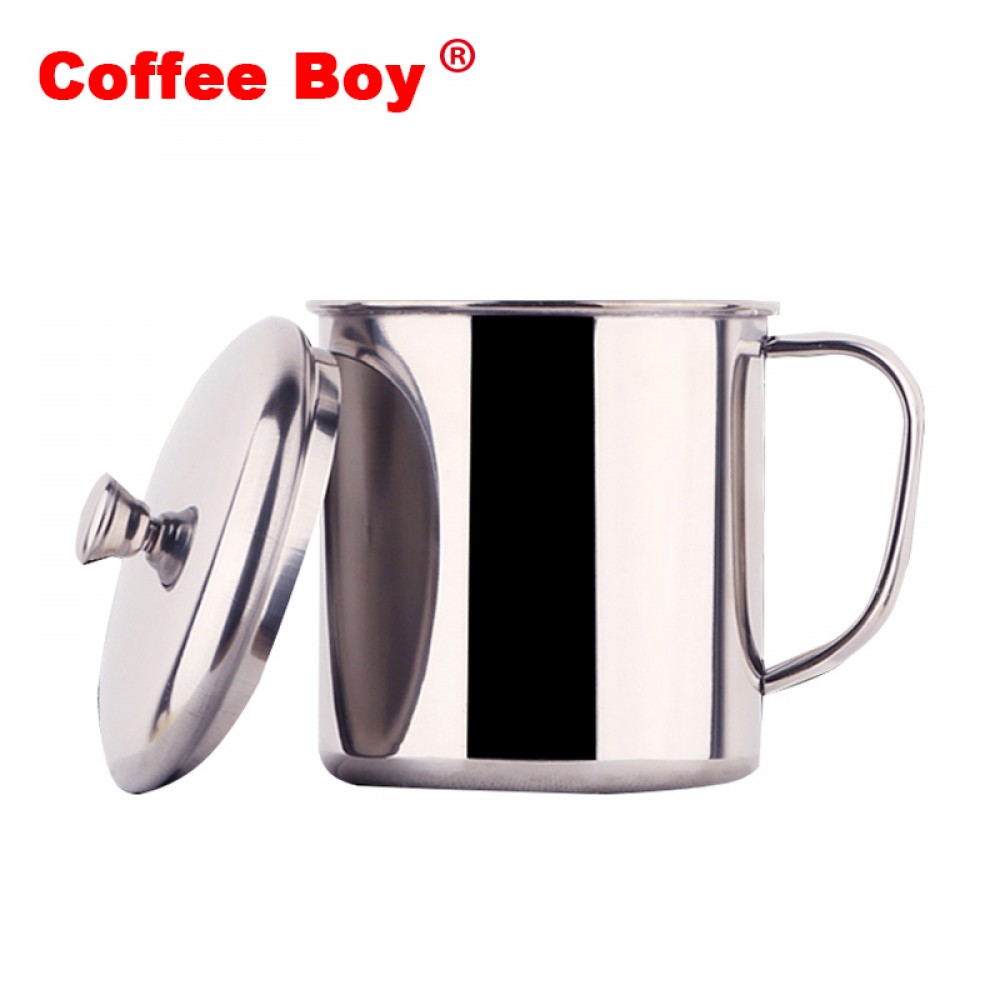 Tumbler milk coffee mug with lid and handgrip 304 stainless steel Brief Creative cups and mugs metal tea cup Tumbler milk coffee mug with lid and handgrip 304 stainless steel Brief Creative cups and mugs metal tea cup