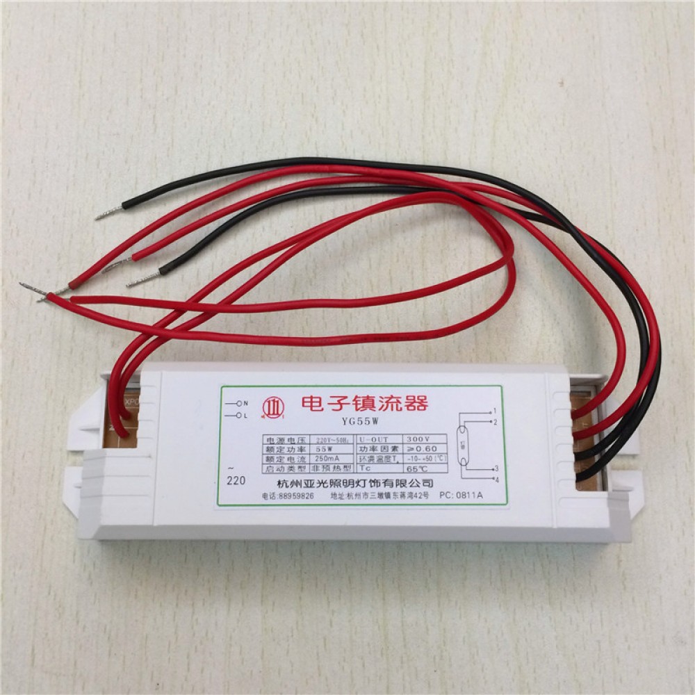 2pcs/lot 55W UV Lamp Ballast AC220V Electronic Ballasts Fluorescent Lamp Rectifier 2pcs/lot 55W UV Lamp Ballast AC220V Electronic Ballasts Fluorescent Lamp Rectifier