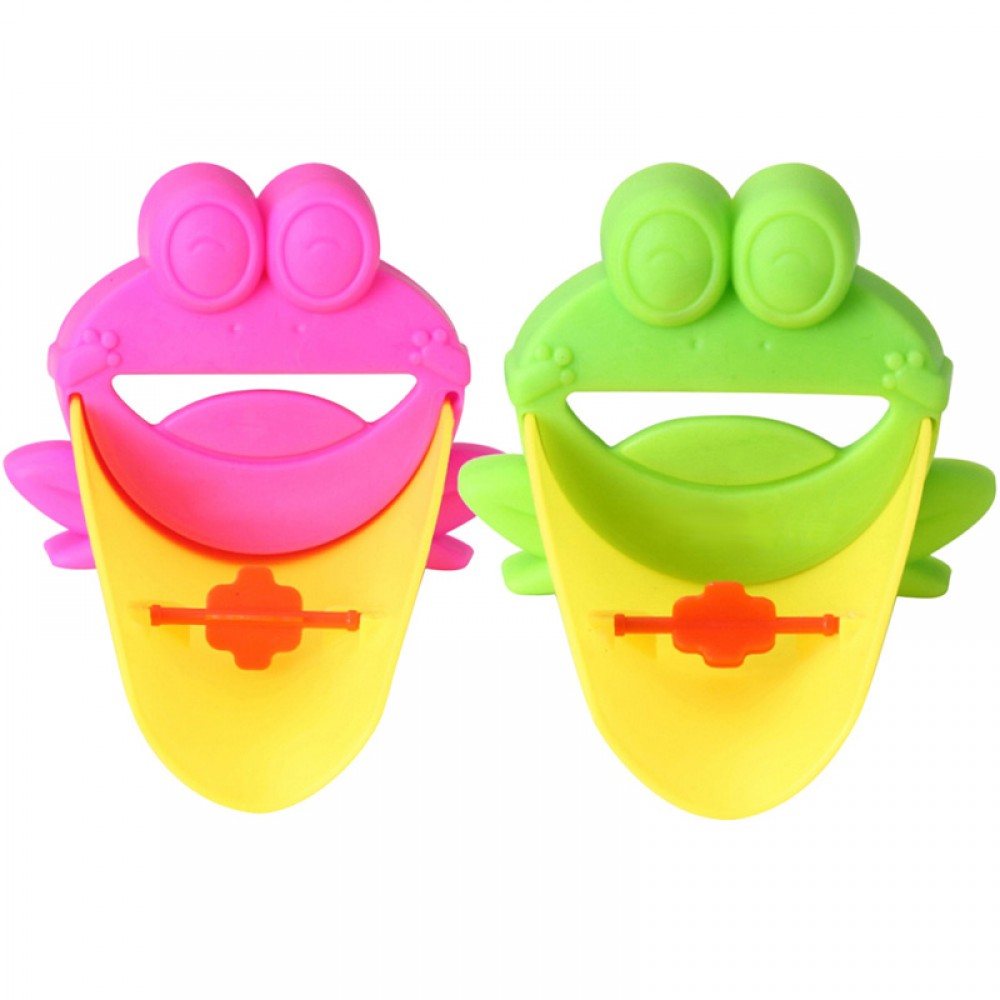 Cartoon Frog Bathroom Sink Faucet Water Chute Extender Children Kids Washing Hands Guiding Convenient for baby Washing Helper Cartoon Frog Bathroom Sink Faucet Water Chute Extender Children Kids Washing Hands Guiding Convenient for baby Washing Helper