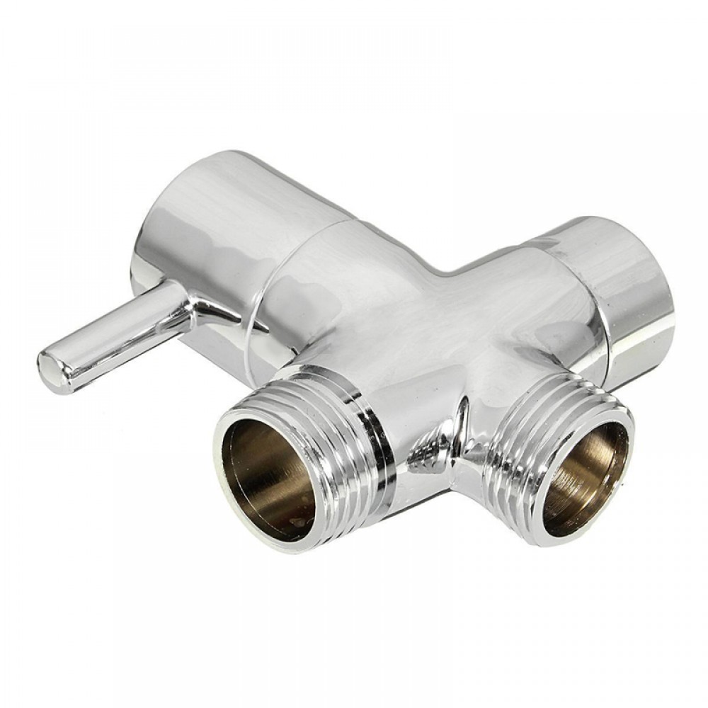 Brass 3-Ways Shower Head Diverter Valve Bathroom Toilet Sprayer Faucet T-adapter For Bathroom Accessories Brass 3-Ways Shower Head Diverter Valve Bathroom Toilet Sprayer Faucet T-adapter For Bathroom Accessories