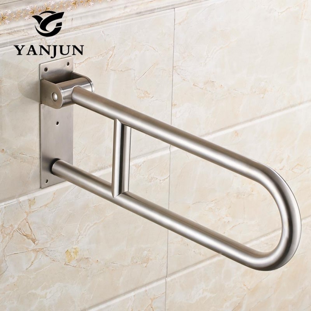 YANJUN Stainless Steel Folding Grab Bar Disability Grab Rail Support Handle Bar Bathroom Railing Safety Aid YANJUN Stainless Steel Folding Grab Bar Disability Grab Rail Support Handle Bar Bathroom Railing Safety Aid