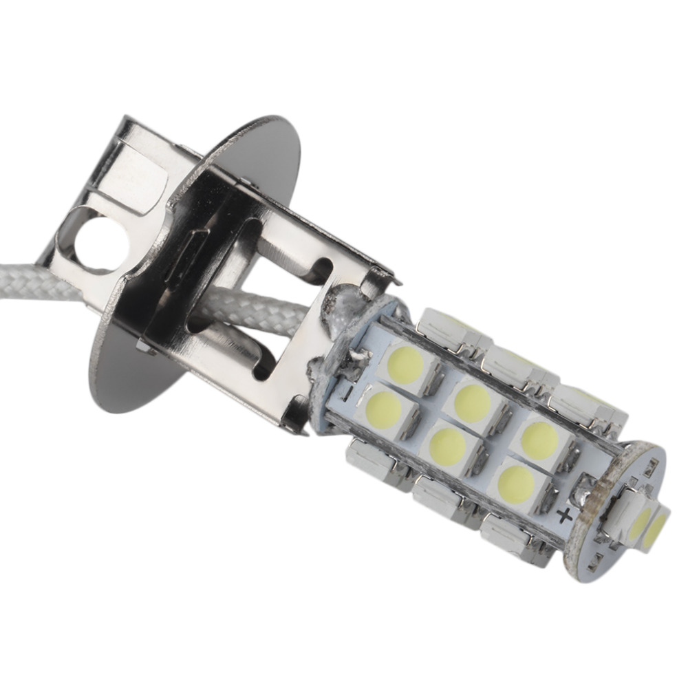 ICOCO Pure White Aluminum Alloy Car H3 3528 SMD 26 LED Xenon Head Fog Light Headlight Bulb Lamp Lighthouse 6000K 5W 2400LM New ICOCO Pure White Aluminum Alloy Car H3 3528 SMD 26 LED Xenon Head Fog Light Headlight Bulb Lamp Lighthouse 6000K 5W 2400LM New