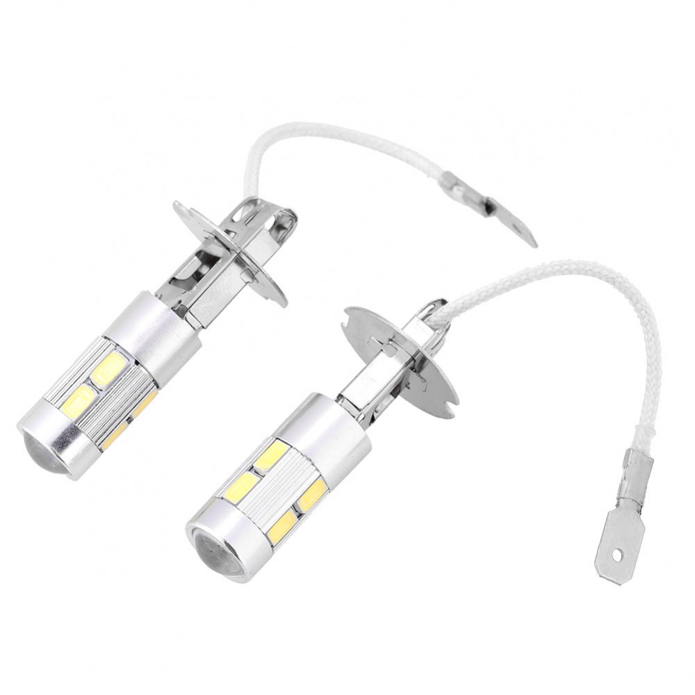 2Pcs DC12V High Power 10LED 1W Car Vehicles Xenon White Fog Light Bulb Lamp Lampada Led 2Pcs DC12V High Power 10LED 1W Car Vehicles Xenon White Fog Light Bulb Lamp Lampada Led