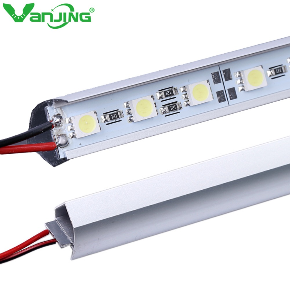 V Shape 5050 0.5m LED Bar 12V Hard Rigid Strip Bar Light 36leds + Aluminium Alloy Shell Housing Tiras LED 1PCS V Shape 5050 0.5m LED Bar 12V Hard Rigid Strip Bar Light 36leds + Aluminium Alloy Shell Housing Tiras LED 1PCS