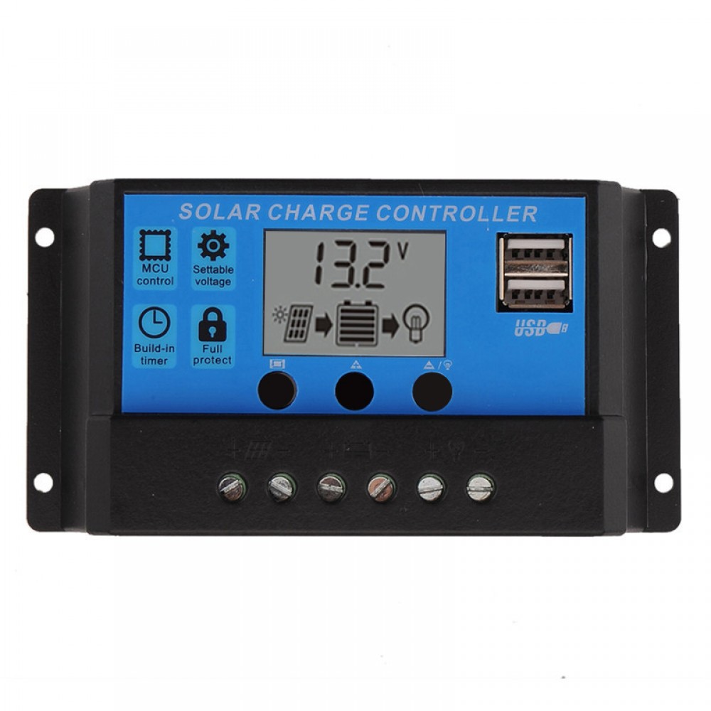 10A 20A 30A 12V/24V LCD PWM Voltage Solar Controller Battery PV cell panel charger Regulator Lamp 100W 200W 300W 400W 500W 10A 20A 30A 12V/24V LCD PWM Voltage Solar Controller Battery PV cell panel charger Regulator Lamp 100W 200W 300W 400W 500W