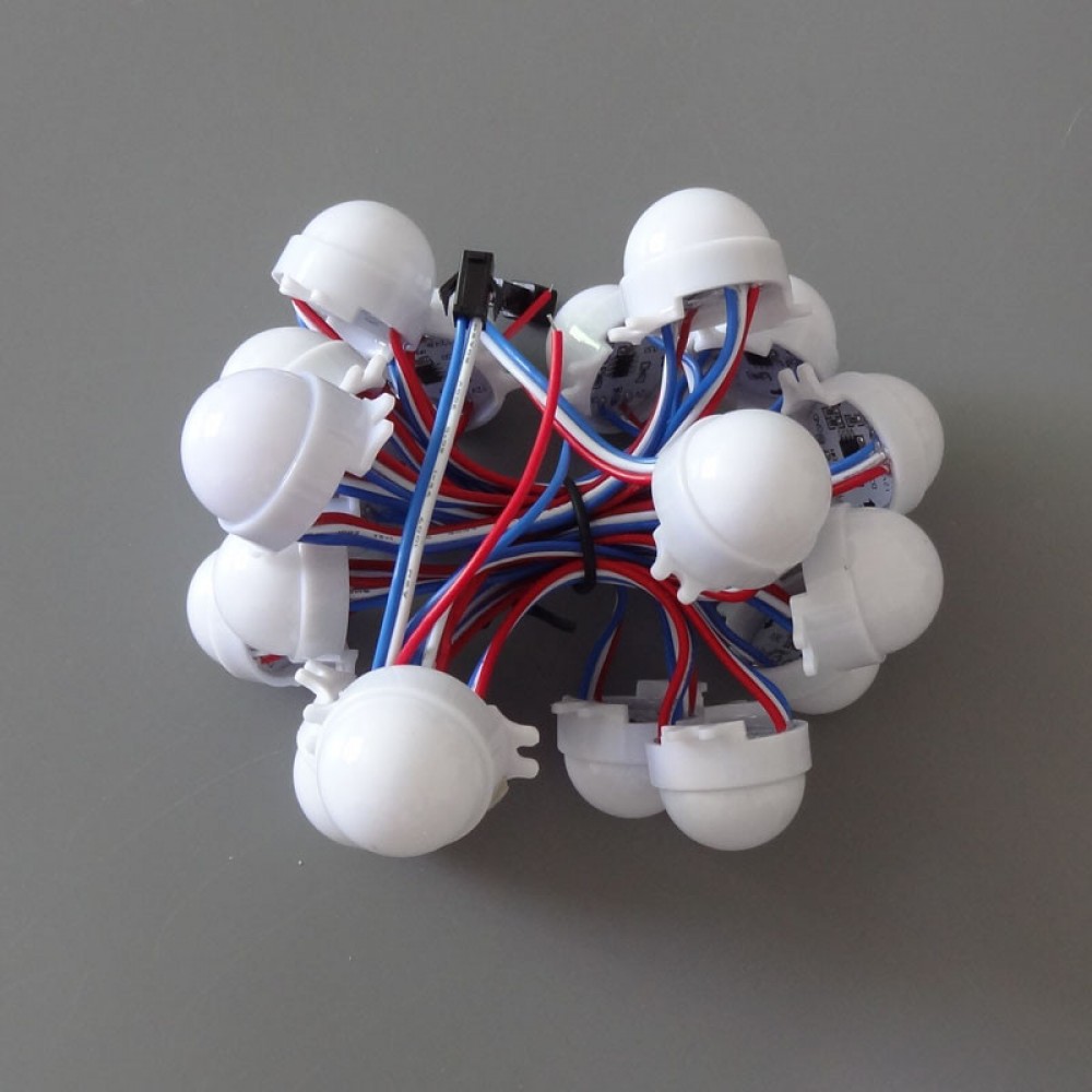 20pcs /Lot DC12V WS2811 30mm Diffused LED Pixel Module Full Color 3 LEDs 5050 RGB led lamp string D30 modules waterproof IP68 20pcs /Lot DC12V WS2811 30mm Diffused LED Pixel Module Full Color 3 LEDs 5050 RGB led lamp string D30 modules waterproof IP68